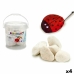 Set med stenar Hantverk Vit 3 Kg 18 x 16 x 18 cm (4 antal)