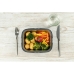 Porta pranzo HeatsBox HB-03-102B Nero Grigio Rettangolare 0,25 L