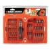 Bitset met schroevendraaier Black & Decker A7039 -XJ 45 Onderdelen Hex Phillips Pozidriv Torx