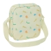 Skuldertaske Safta Jungle Beige 16 x 18 x 4 cm