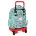 Mochila Escolar com Rodas Hello Kitty Sea lovers Turquesa 33 X 45 X 22 cm