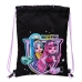 Rugtas met Koordjes Monster High Zwart 26 x 34 x 1 cm