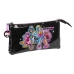 Astuccio Scuola Monster High Nero 22 x 12 x 3 cm