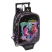 Mochila Escolar con Ruedas Monster High Negro 22 x 27 x 10 cm