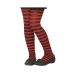 Αποκριάτικες Κάλτσες Κόκκινο Ριγέ Ένα μέγεθος