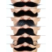 Set de bigotes postizos My Other Me Talla única Negro 6 Piezas