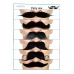 Set de bigotes postizos My Other Me Talla única Negro 6 Piezas