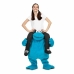 Maskeraddräkt vuxna My Other Me Cookie Monster Ride-On One size