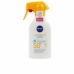 Mlieko na opaľovanie v spreji pre deti Nivea Sun Kids Sensitive SPF 50+ 270 ml