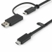 Cabo USB-C para USB Startech USBCCADP Preto Multicolor 1 m