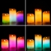 Bougies LED Multicolores Effet Flamme avec Télécommande Lendles InnovaGoods 3 Unités Blanc (Reconditionné B)