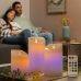 Velas LED Multicolor Efecto Llama con Mando Lendles InnovaGoods 3 Unidades Blanco (Reacondicionado B)