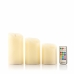 Velas LED Multicolor Efecto Llama con Mando Lendles InnovaGoods 3 Unidades Blanco (Reacondicionado B)