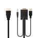 Adaptador HDMI para VGA com Áudio NANOCABLE 10.15.4350 1,8 m Preto