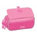 Tredobbelt bæretaske Minnie Mouse Pink 21,5 x 10 x 8 cm