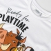 T-Shirt met Korte Mouwen voor kinderen The Lion King Wit