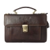 Bolsa Mulher Maison Heritage EDMOND-MARRON-FONCE Castanho 26 x 18 x 8 cm