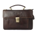 Håndtasker til damer Maison Heritage EDMOND-MARRON-FONCE Brun 26 x 18 x 8 cm