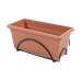 Planter med fad Plastiken Terrakotta polypropylen 60 x 24 cm