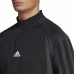 Heren-T-Shirt met Lange Mouwen Adidas 1/4-Zip Zwart