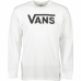 Heren-T-Shirt met Lange Mouwen Vans Classic Wit