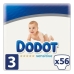 Wegwerpluiers Sensitive Dodot Dodot Sensitive (56 uds)