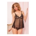 Set di Lingerie Seven Til Midnight 9884 Nero Trasparente (S/M) (20)