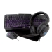 clavier et souris CoolBox DeepX-Wing 2 Noir Multicouleur Espagnol Qwerty