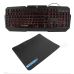 clavier et souris CoolBox DeepX-Wing 2 Noir Multicouleur Espagnol Qwerty