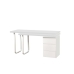 Íróasztal DKD Home Decor 150 x 120 x 75 cm Természetes Fém Fehér Fa MDF