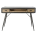 Secretária DKD Home Decor Natural Cinzento claro Metal Abeto Madeira de abeto 118 x 52 x 84 cm