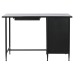 Desk DKD Home Decor Black Metal Crystal 120 x 50 x 80 cm