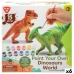 Set de 2 Dinozauri PlayGo 15 Piese 6 Unități 14,5 x 9,5 x 5 cm Dinozauri Pentru pictură