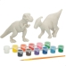 Комплект 2 Динозавъра PlayGo 15 Части 6 броя 14,5 x 9,5 x 5 cm Динозаври За рисуване