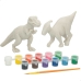 Set de 2 Dinozauri PlayGo 15 Piese 6 Unități 14,5 x 9,5 x 5 cm Dinozauri Pentru pictură