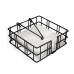 Servethouder Confortime Metaal 18 x 18 x 6,5 cm (12 Stuks)