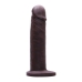 Realistisk dildo Tantus Vibrator Med relief Silikon Mörkbrun