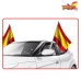 Car flag holder Colorbaby 45 x 30 cm Spanje 2 Onderdelen 24 Stuks