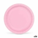 plade Algon Engangsanvendelse Pap 20 cm Pink 10 Dele (36 Enheder)