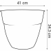 Virágcserép EDA Zöld Ø 41 cm Műanyag Kerek modern