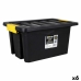 Opstapelbare opbergbox Dem Brico 40 L 52 x 35 x 26 cm Met deksel (6 Stuks)