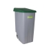 Kosz na śmieci z kółkami Denox 110 L Kolor Zielony 58 x 41 x 89 cm (2 Sztuk)