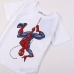 Camisola de Manga Curta Infantil Spider-Man Branco