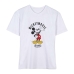 Camisola de Manga Curta Mulher Mickey Mouse Branco