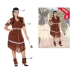 Kostuums voor Volwassenen Bruin Amerikaans-Indiaans (3 Onderdelen)