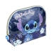 Nécessaire de Viagem Stitch Azul Poliuretano