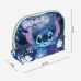 Nécessaire de Viagem Stitch Azul Poliuretano