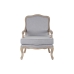 Sillón DKD Home Decor 66 x 66 x 94 cm Natural Madera Gris claro