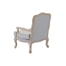 Fotel DKD Home Decor 66 x 66 x 94 cm Naturalny Drewno Jasnoszary
