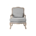 Sillón DKD Home Decor 66 x 66 x 94 cm Natural Madera Gris claro